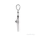 Sapphire Row Natural Gemstone Evil Eye Disc Pendant - Black Onyx, 14K White Gold (view 2)