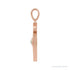 Sapphire Row Natural Gemstone Evil Eye Disc Pendant - Ethiopian Opal, 14K Rose Gold (view 2)