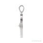 Sapphire Row Natural Gemstone Evil Eye Disc Pendant - Ethiopian Opal, 14K White Gold (view 2)