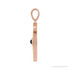 Sapphire Row Natural Gemstone Evil Eye Disc Pendant - Black Onyx, 14K Rose Gold (view 2)