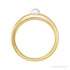 Sapphire Row Cultured Pearl Dome Ring - 14K Yellow Gold (view 2)