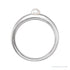 Sapphire Row Cultured Pearl Dome Ring - Platinum (view 2)