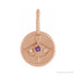 Sapphire Row Zodiac Charm Pendant - Sagittarius, 14K Rose Gold