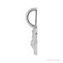Sapphire Row Zodiac Charm Pendant - Capricorn, Platinum (view 2)