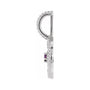 Sapphire Row Zodiac Charm Pendant - Sagittarius, 14K White Gold (view 2)