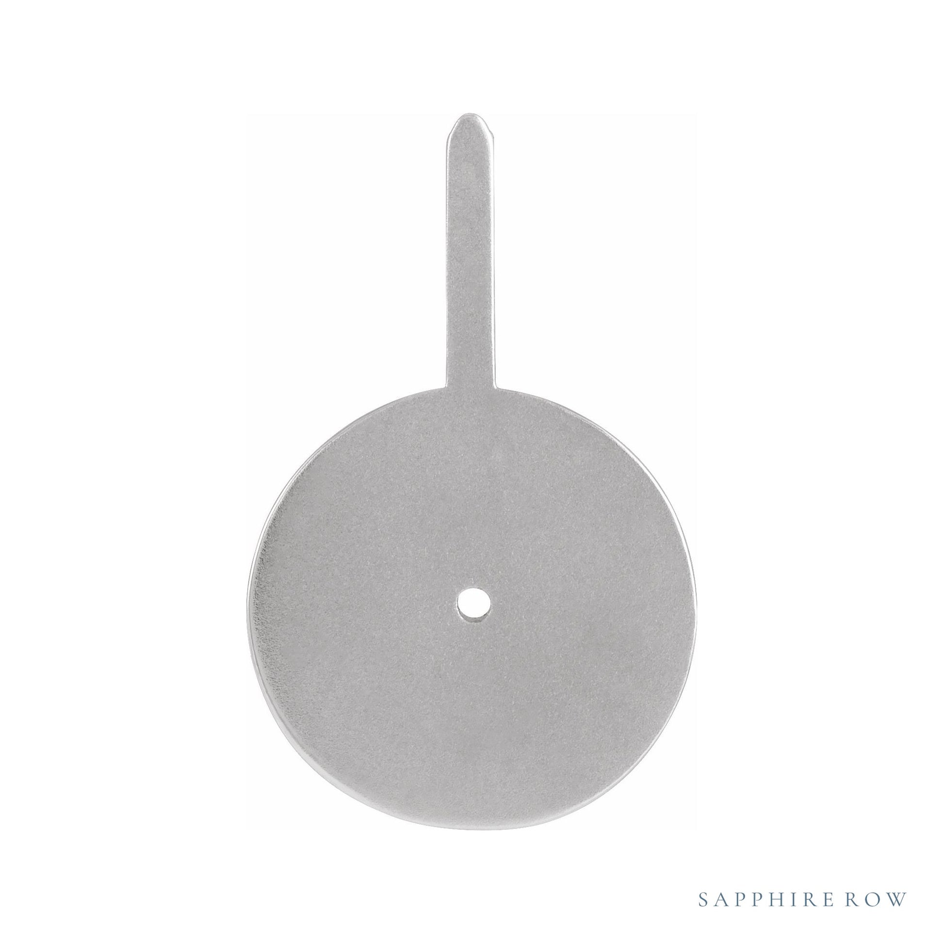 Sapphire Row Zodiac Charm Pendant - Cancer, Platinum (view 3)