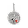 Sapphire Row Zodiac Charm Pendant - Taurus, Platinum