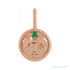 Sapphire Row Zodiac Charm Pendant - Aries, 14K Rose Gold