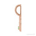 Sapphire Row Zodiac Charm Pendant - Libra, 14K Rose Gold (view 2)