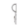 Sapphire Row Zodiac Charm Pendant - Aquarius, 14K White Gold (view 2)