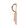 Sapphire Row Zodiac Charm Pendant - Capricorn, 14K Rose Gold (view 2)