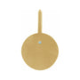 Sapphire Row Zodiac Charm Pendant - Scorpio, 14K Yellow Gold (view 3)