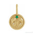 Sapphire Row Zodiac Charm Pendant - Aries, 14K Yellow Gold