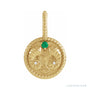 Sapphire Row Zodiac Charm Pendant - Aries, 14K Yellow Gold