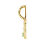 Sapphire Row Zodiac Charm Pendant - Libra, 14K Yellow Gold (view 2)