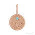 Sapphire Row Zodiac Charm Pendant - Scorpio, 14K Rose Gold