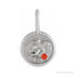 Sapphire Row Zodiac Charm Pendant - Taurus, 14K White Gold