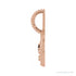 Sapphire Row Zodiac Charm Pendant - Aquarius, 14K Rose Gold (view 2)