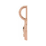 Sapphire Row Zodiac Charm Pendant - Aquarius, 14K Rose Gold (view 2)