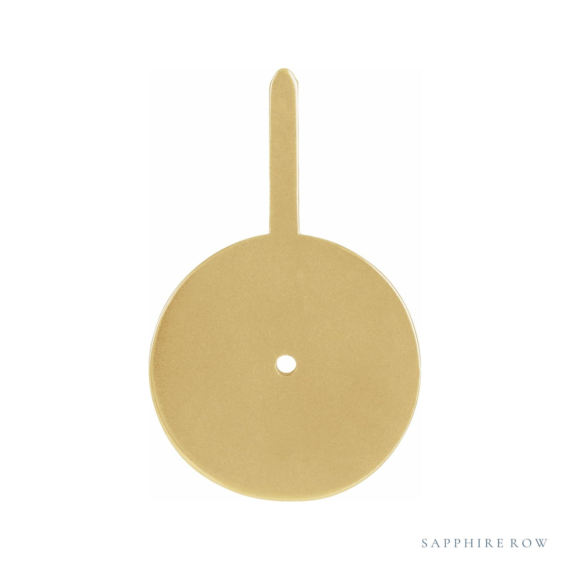 Sapphire Row Zodiac Charm Pendant - Cancer, 14K Yellow Gold (view 3)