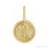 Sapphire Row Zodiac Charm Pendant - Gemini, 14K Yellow Gold