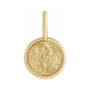 Sapphire Row Zodiac Charm Pendant - Gemini, 14K Yellow Gold