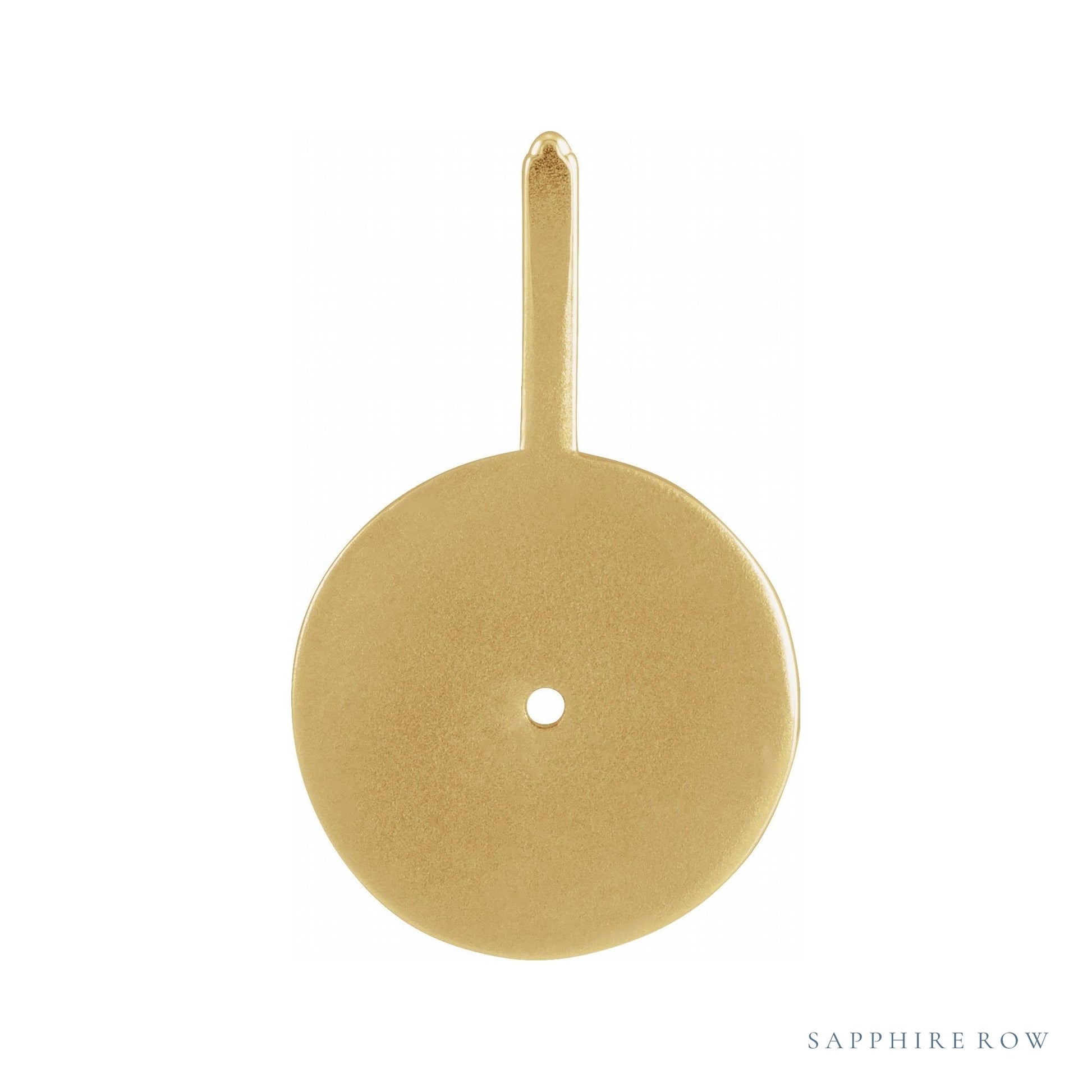 Sapphire Row Zodiac Charm Pendant - Gemini, 14K Yellow Gold (view 3)