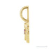 Sapphire Row Zodiac Charm Pendant - Pisces, 14K Yellow Gold (view 2)