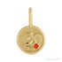 Sapphire Row Zodiac Charm Pendant - Taurus, 14K Yellow Gold