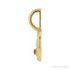 Sapphire Row Zodiac Charm Pendant - Taurus, 14K Yellow Gold (view 2)