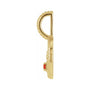 Sapphire Row Zodiac Charm Pendant - Taurus, 14K Yellow Gold (view 2)