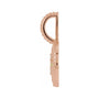 Sapphire Row Zodiac Charm Pendant - Gemini, 14K Rose Gold (view 2)