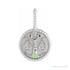 Sapphire Row Zodiac Charm Pendant - Libra, 14K White Gold
