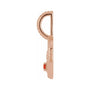 Sapphire Row Zodiac Charm Pendant - Taurus, 14K Rose Gold (view 2)