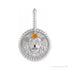 Sapphire Row Zodiac Charm Pendant - Leo, Platinum