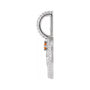 Sapphire Row Zodiac Charm Pendant - Leo, Platinum (view 2)