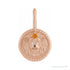 Sapphire Row Zodiac Charm Pendant - Leo, 14K Rose Gold