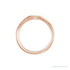 Sapphire Row Engravable Mini Signet Ring - 14K Rose Gold (view 2)