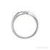 Sapphire Row Engravable Round Signet Ring - Platinum (view 3)