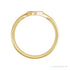 Sapphire Row Engravable Oval Signet Ring - 10K Yellow Gold (view 2)