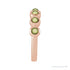 Sapphire Row Natural Cabochon Bezel Half Eternity Ring - Peridot, 14K Rose Gold (view 3)