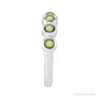 Sapphire Row Natural Cabochon Bezel Half Eternity Ring - Peridot, Platinum (view 3)