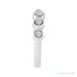 Sapphire Row Natural Cabochon Bezel Half Eternity Ring - White Opal, Platinum (view 3)