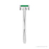 Sapphire Row Lab-Grown Gemstone Baguette Solitaire Ring - Emerald, 14K White Gold (view 4)