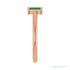Sapphire Row Lab-Grown Gemstone Baguette Solitaire Ring - Emerald, 14K Rose Gold (view 4)