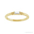 Sapphire Row Lab-Grown Gemstone Baguette Stacking Ring - Moissanite, 14K Yellow Gold (view 3)