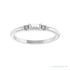 Sapphire Row Lab-Grown Gemstone Baguette Stacking Ring - Moissanite, Platinum (view 3)