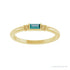 Sapphire Row Lab-Grown Gemstone Baguette Stacking Ring - Alexandrite, 14K Yellow Gold (view 3)