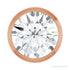 Sapphire Row Natural Diamond Round Bezel Slide Pendant - 14K Rose Gold, 1 ctw
