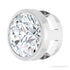 Sapphire Row Natural Diamond Round Bezel Slide Pendant - 14K White Gold, 1 ctw (view 2)
